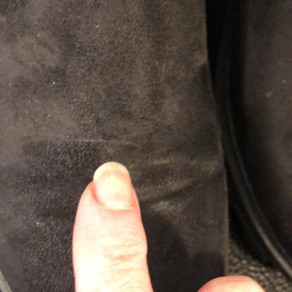 UNISA Faux Suede and Stretch Fabric Black Lug Sole Boots Size 7 - Picture 10 of 11